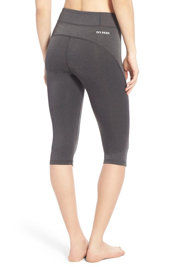 Ivy Park Y high-rise capris dark marl