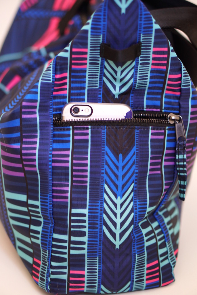 Mara Hoffman voyager blue gym bag review pockets