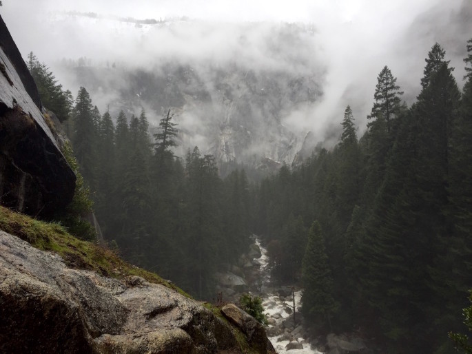 Mist Trail in the fog