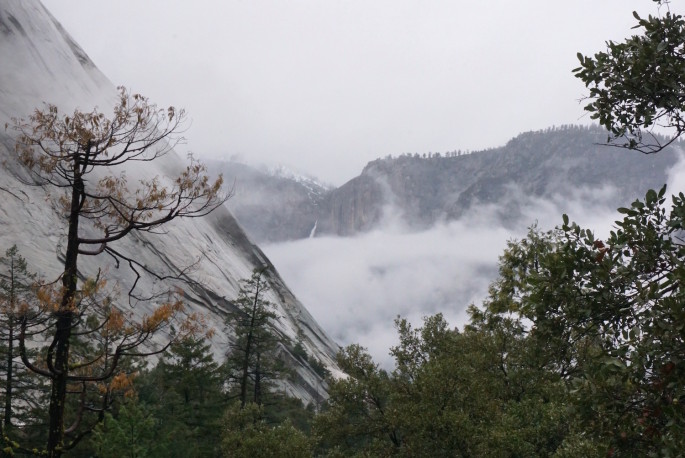 Upper Yosemite Falls from Mist Trail
