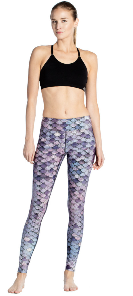 Werkshop purple mermaid scales leggings