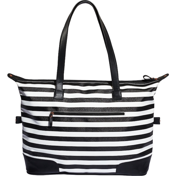 Calia by Carrie striped oversized carryall bag