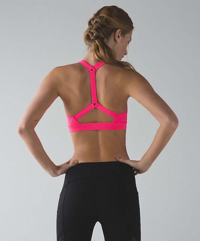 Lululemon neon pink pack it in bra