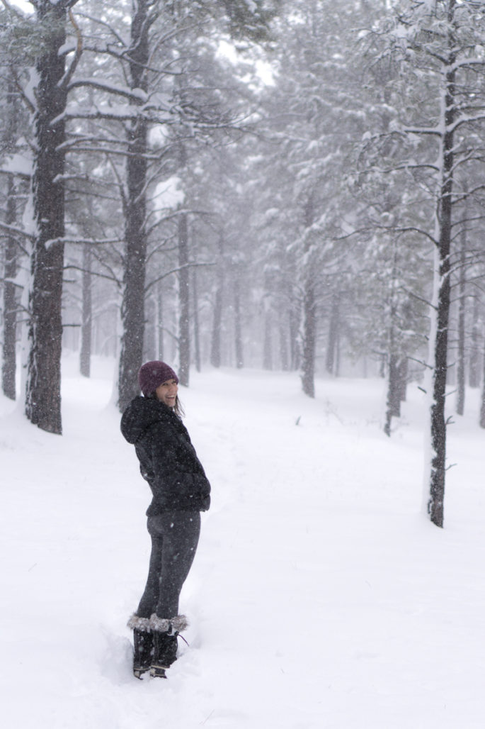 Snow day athleisure outfit