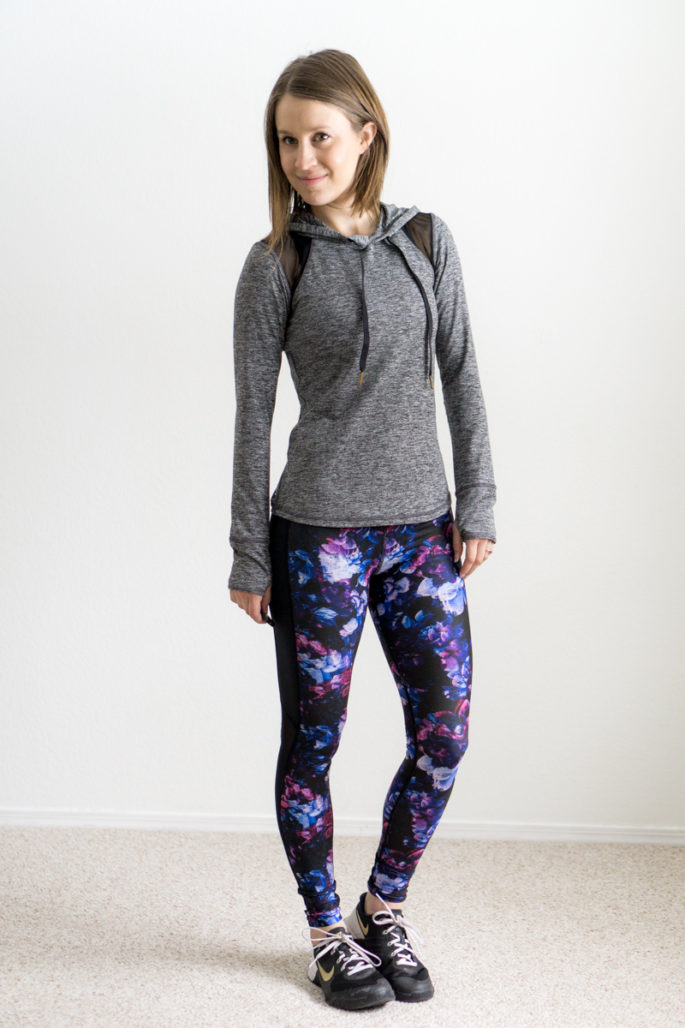 Alala flyweight tee + Nimble dahlia tights