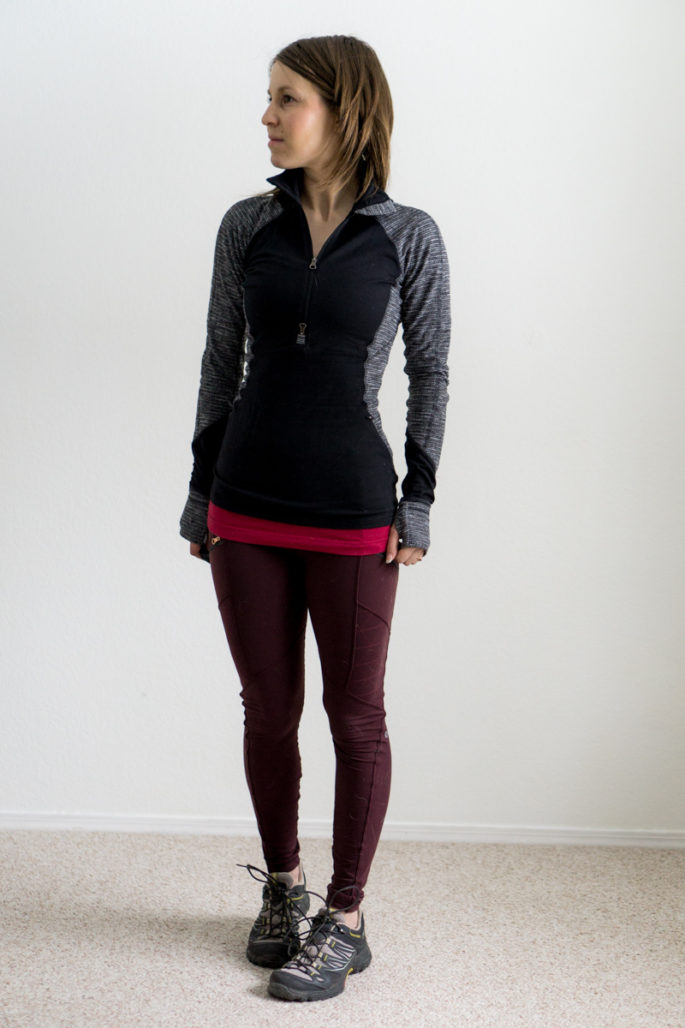 Lululemon race your pace pullover + toasty tech tights
