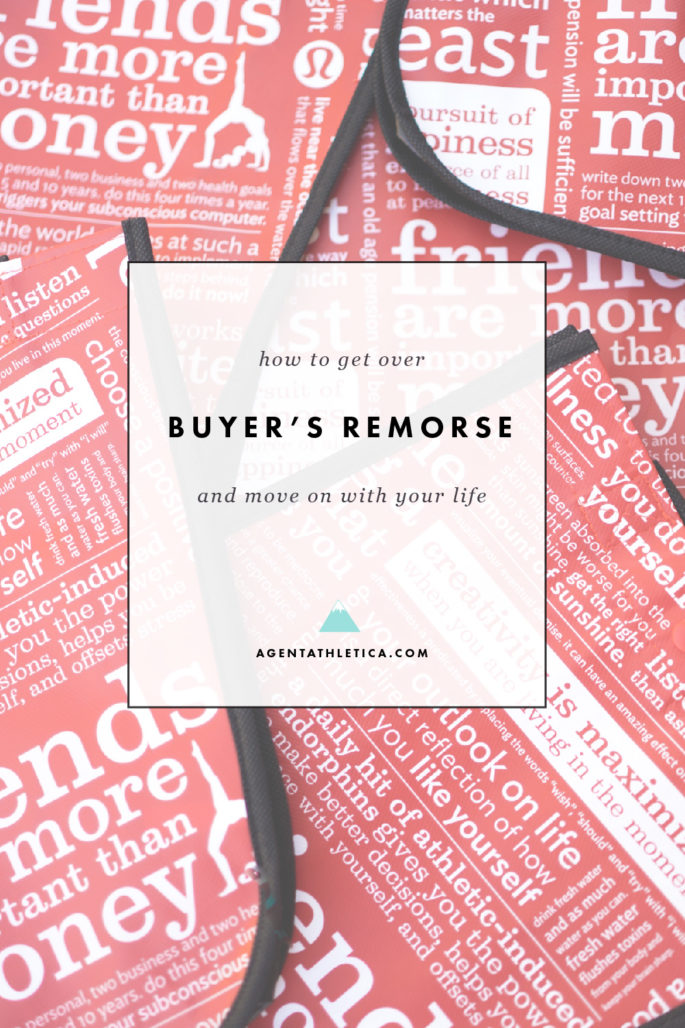 What to do about buyer's remorse when you've made some bad buying decisions