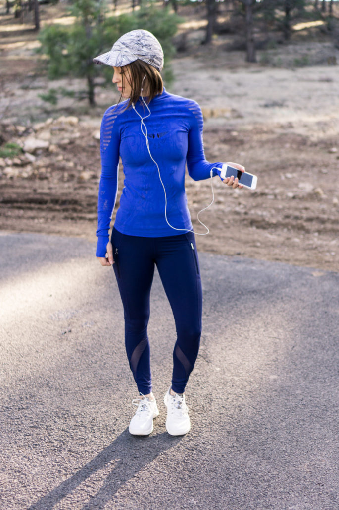 Sweaty Betty + lululemon running outfit for spring