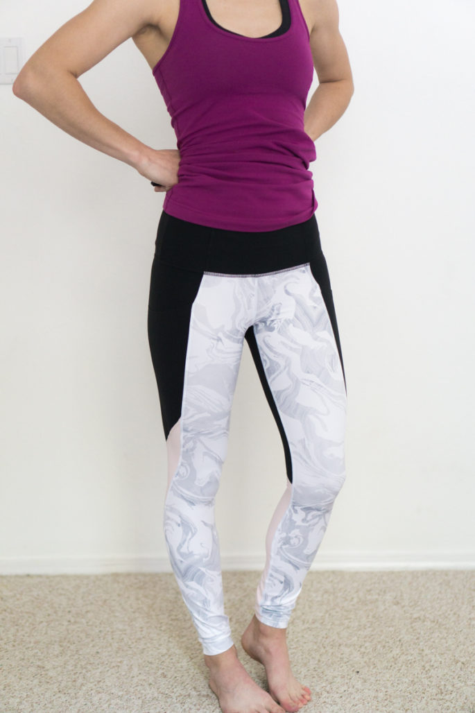 Athleta Powervita Marble Salutation Tight Review - Agent Athletica