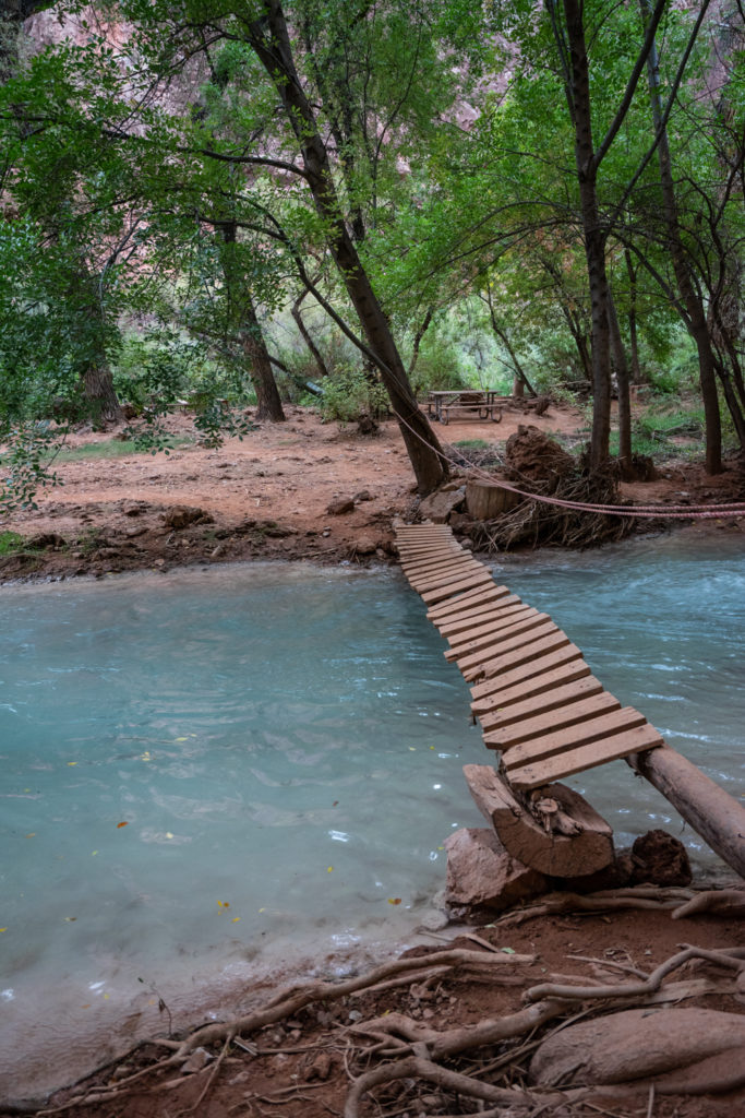 Backpacking Havasupai in October: Havasupai campground