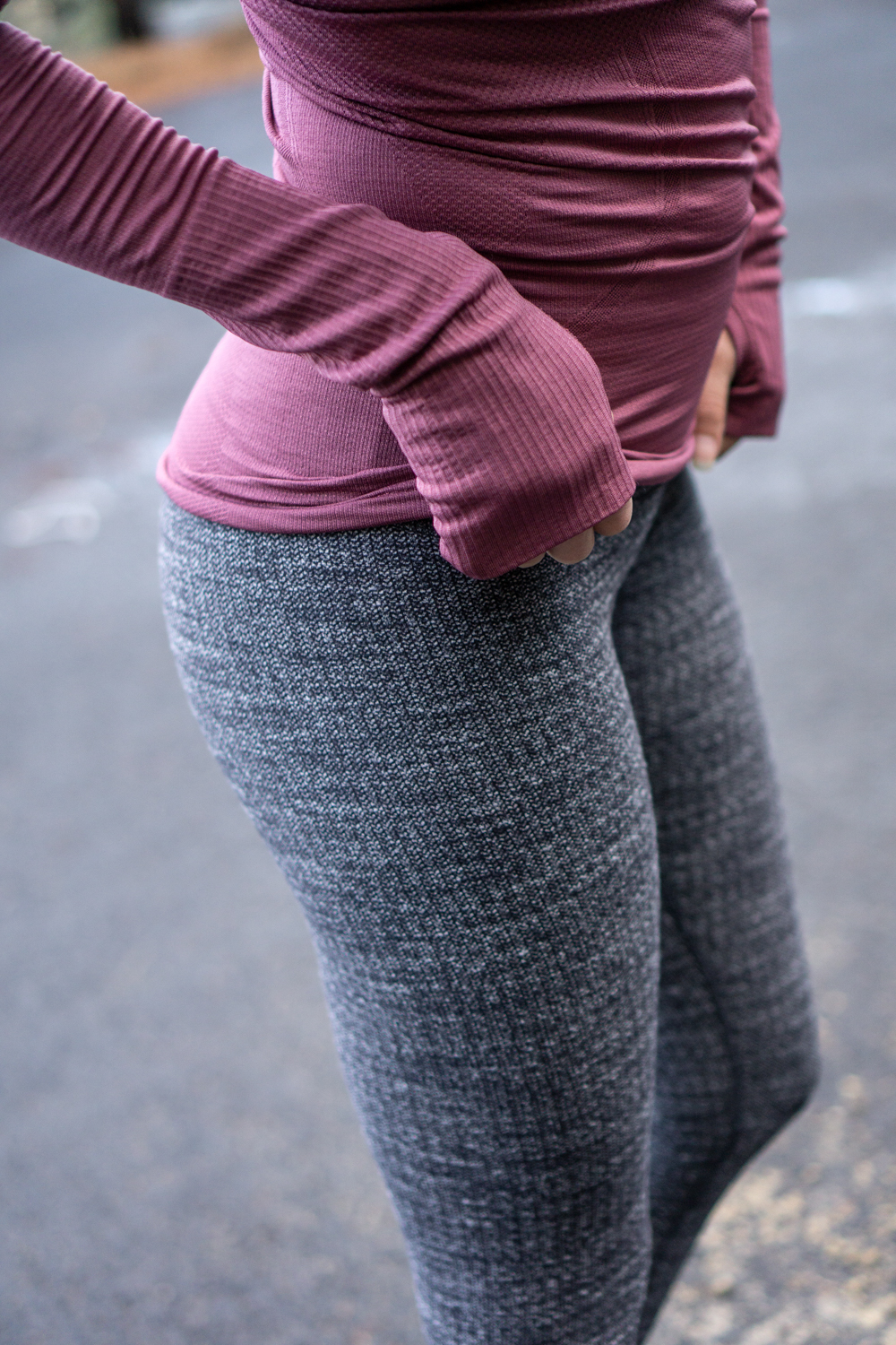 Lululemon Wunder Under Hi Rise Tight 4 Luon Variegated Knit Heathered Black  - $58 - From Caitlin
