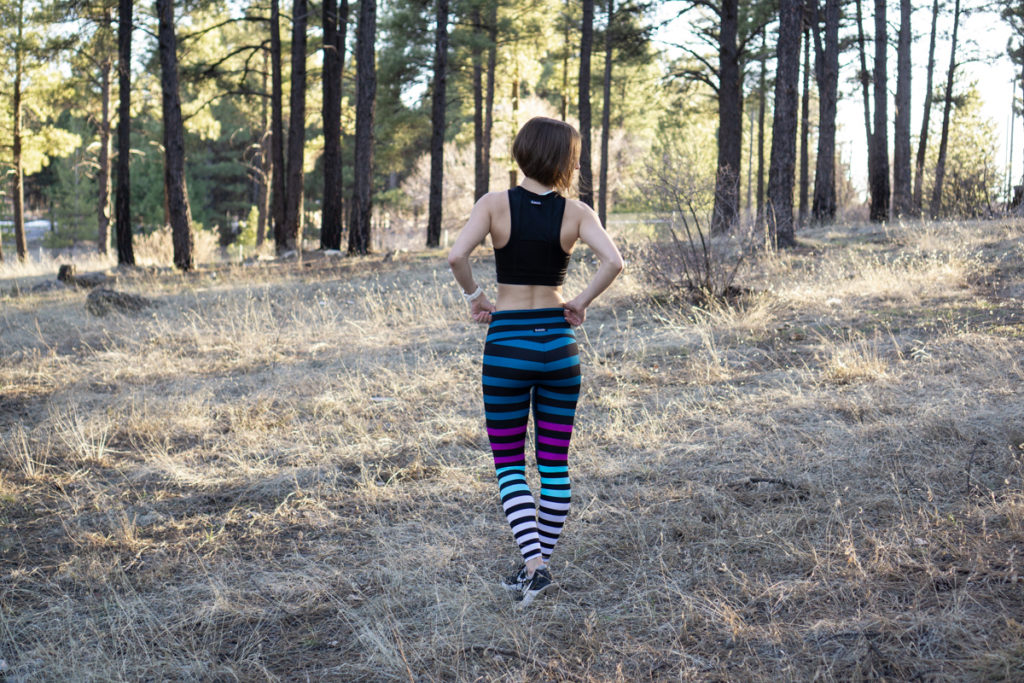 K-Deer Candice Stripe Leggings + Pocket Crop Top Review - Agent