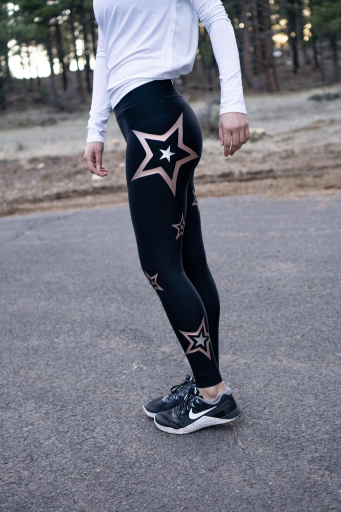 Star embellished workout tights: Ultracor leggings review