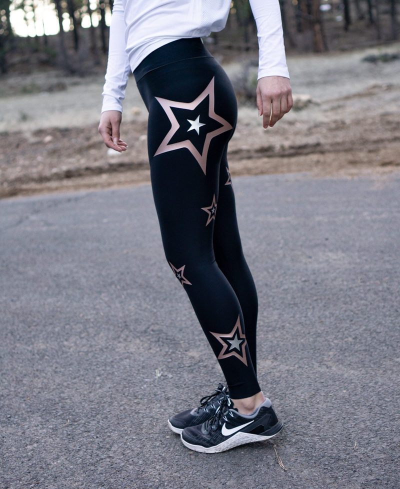 Star embellished workout tights: Ultracor leggings review