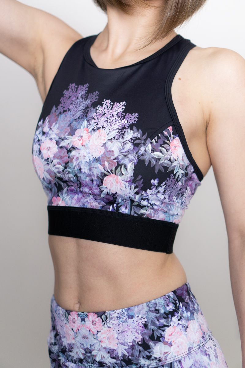 The Narla LEATHER Look Sports Bra – The Gym Wear Boutique