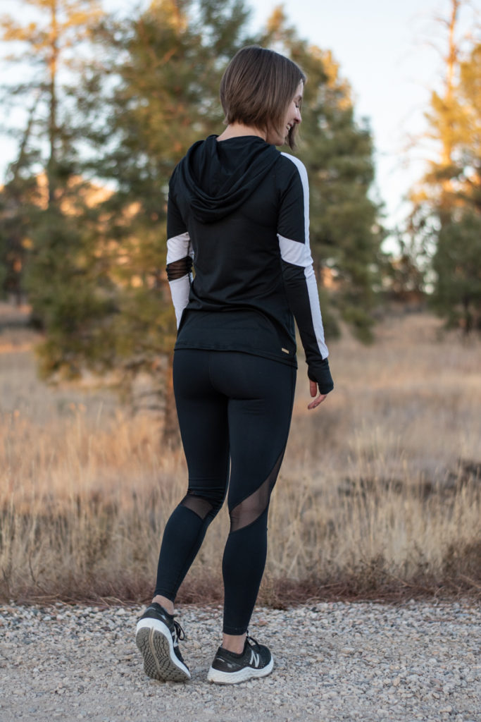 Alala black and white workout outfit