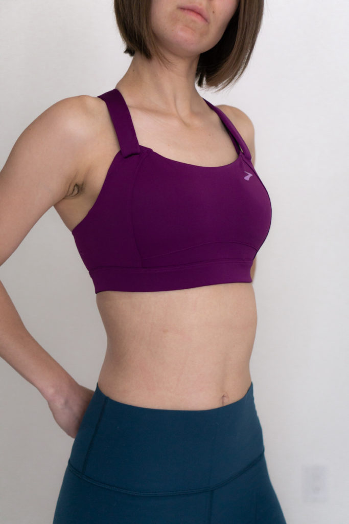 High support sports bra review for running: Brooks Juno