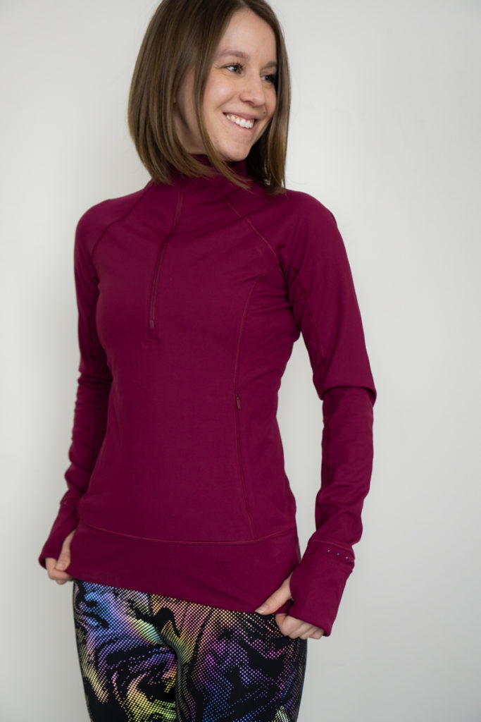 Athleta cold weather running top review