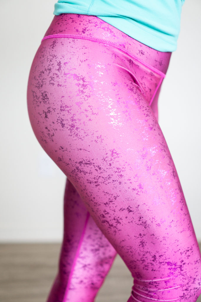 Terez pink foil leggings review