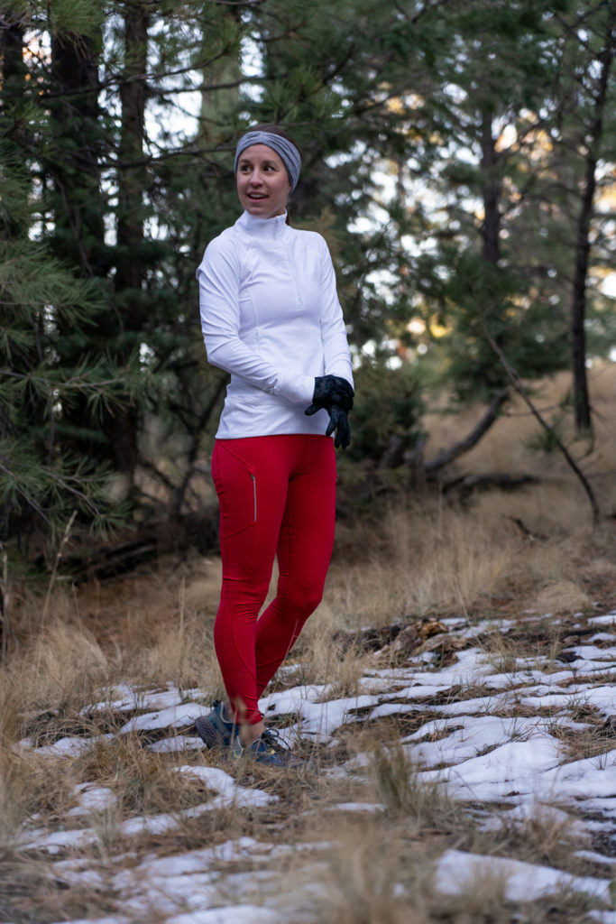 Athleta cold weather run outfit
