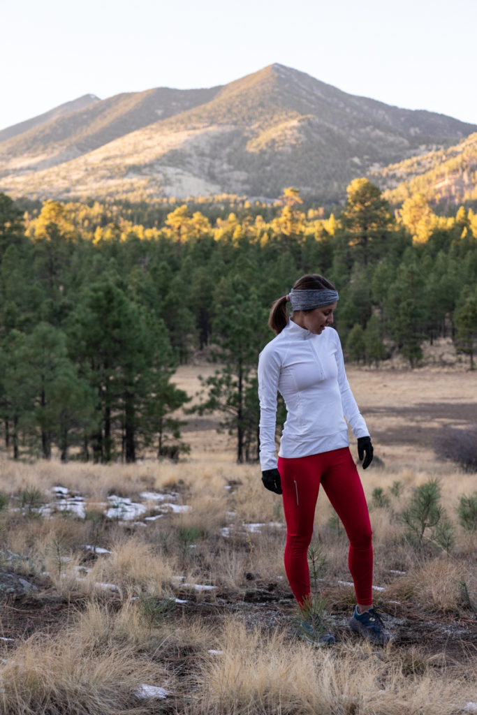 Athleta winter running outfit