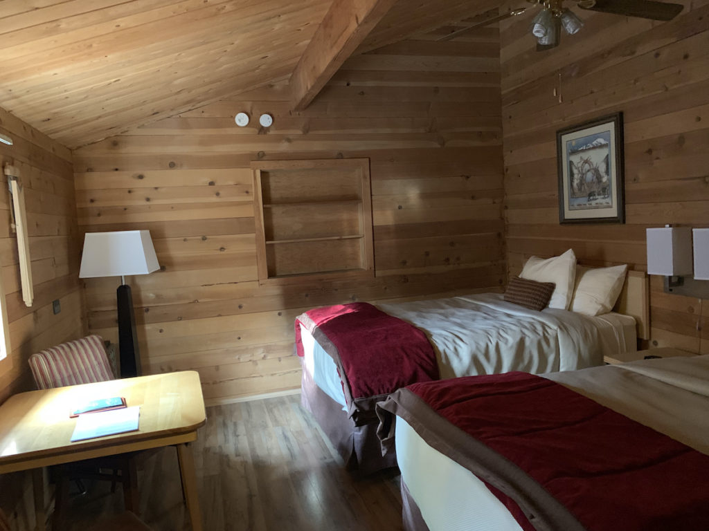 Staying at the Denali Backcountry Lodge: double room