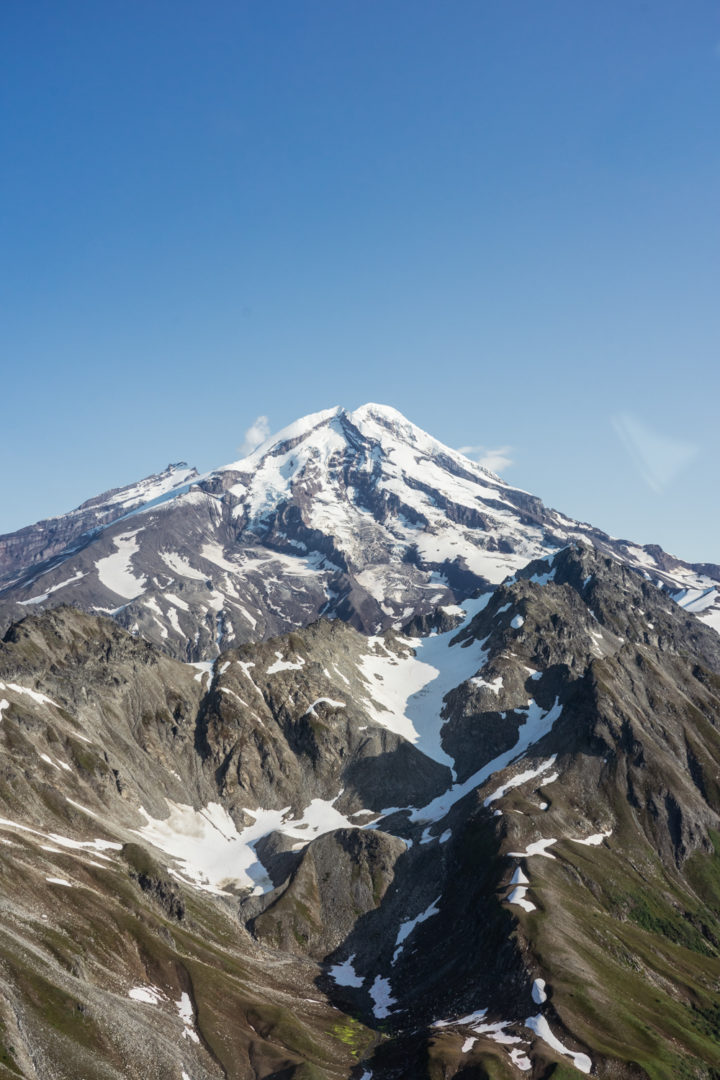 Redoubt Mountain in flight