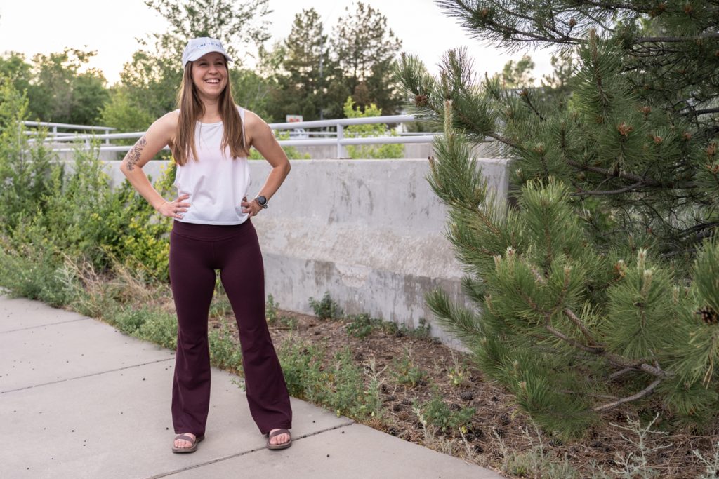 Lululemon Groove Pant versus Athleta Elation Flare Pant - Agent