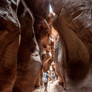 Buckskin Gulch backpacking in May with low water