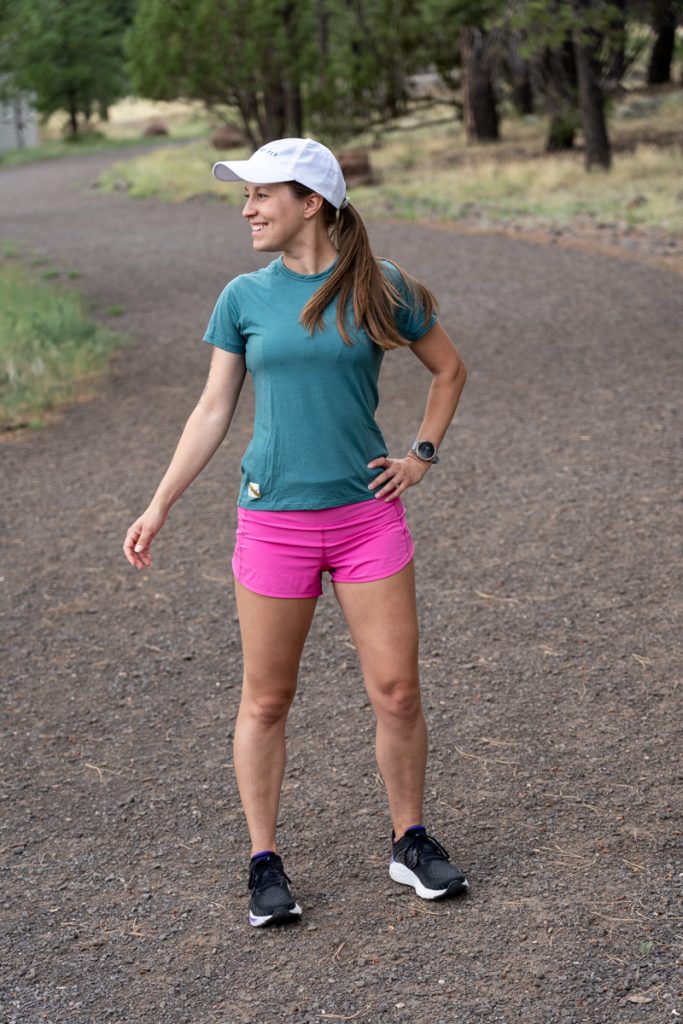 Summer trail running outfit