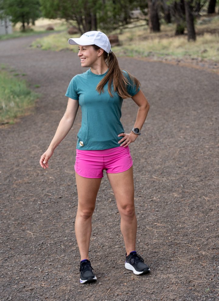 Summer trail running outfit